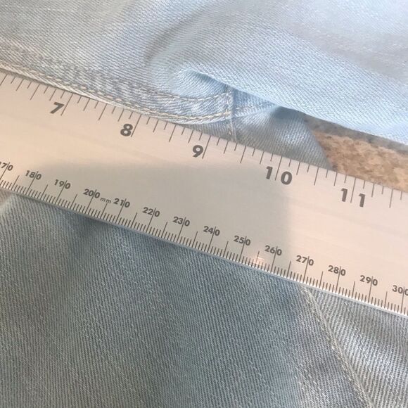 Denizen Levi's Girls High Rise Ankle Straight Raw Hem Size 10 - Picture 11 of 12